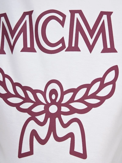 Shop Mcm Logo T In White