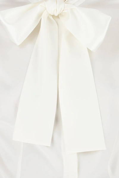 Shop Dolce & Gabbana Pussy Bow Blouse In White
