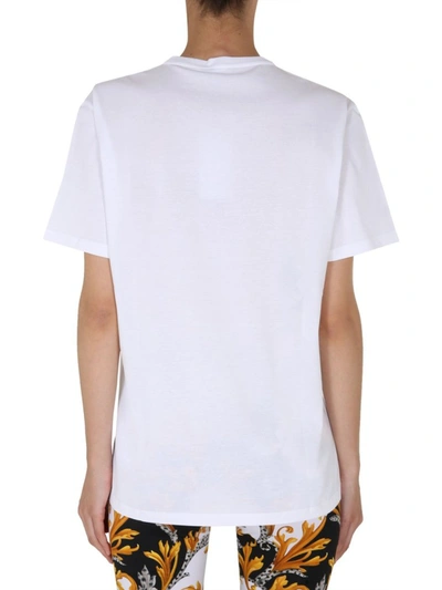 Shop Versace Medusa Embroidered T In White