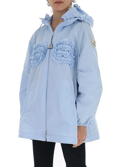 Shop Moncler Genius X Simone Rocha Nervilia Jacket In Blue