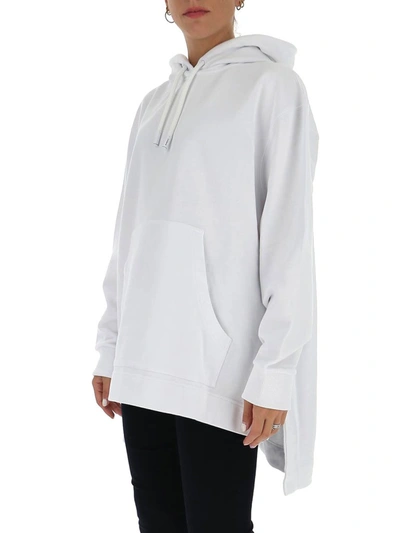 Shop Burberry Oversized Hoodie In White