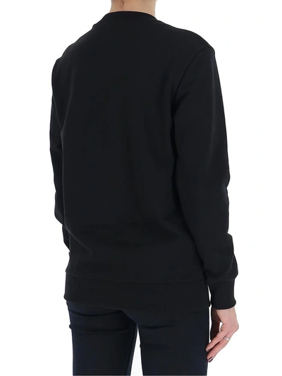 Shop Versace Logo Print Sweatshirt In Black