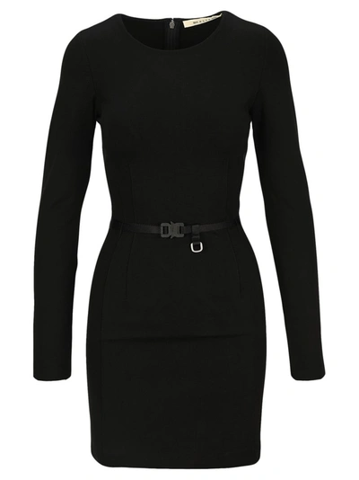 Shop Alyx 1017  9sm Buckle Belt Fitted Dress In Black