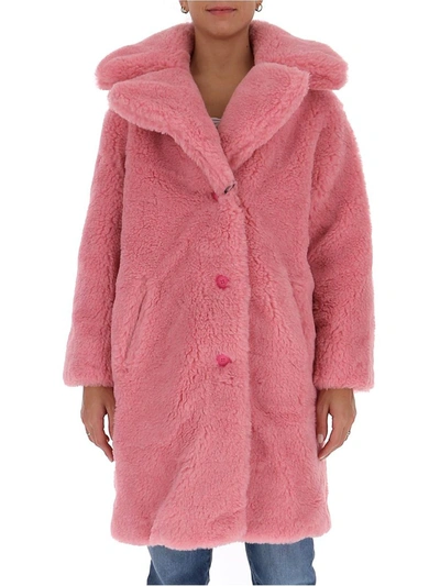 Shop Chiara Ferragni Teddy Coat In Pink