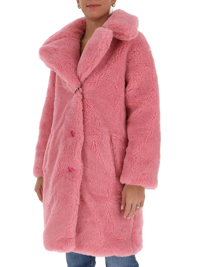 Shop Chiara Ferragni Teddy Coat In Pink