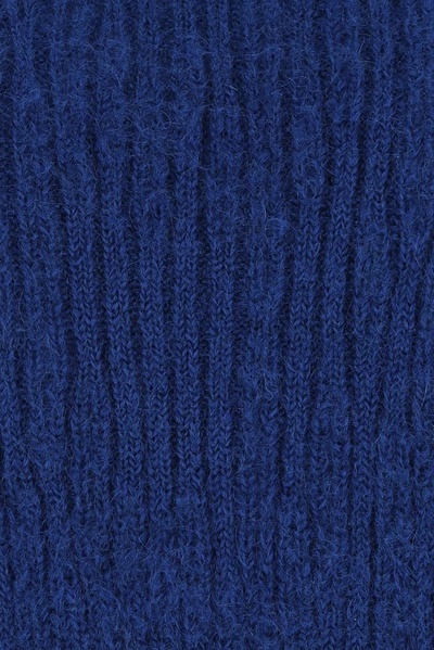 Shop Saint Laurent Turtleneck Knit Jumper In Blue