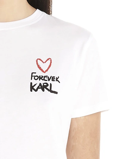 Shop Karl Lagerfeld Forever Karl T In White