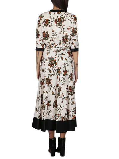 Shop Tory Burch Wrap Floral Dress In Multi