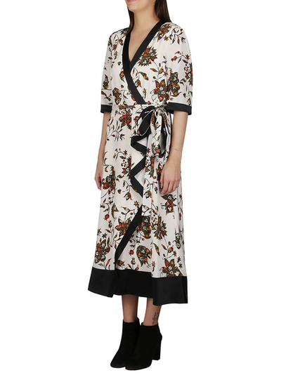 Shop Tory Burch Wrap Floral Dress In Multi