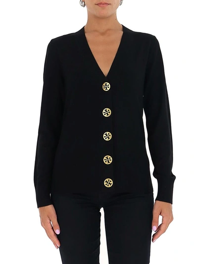 Shop Tory Burch Simone Cardigan In Black