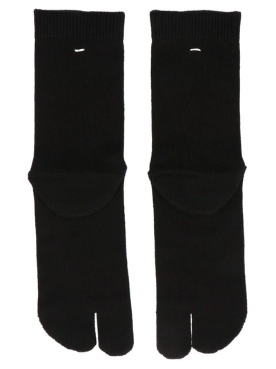 Shop Maison Margiela Tabi Socks In Black