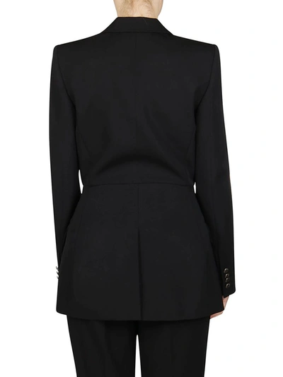 Shop Givenchy Single Breasted Blazer In Black