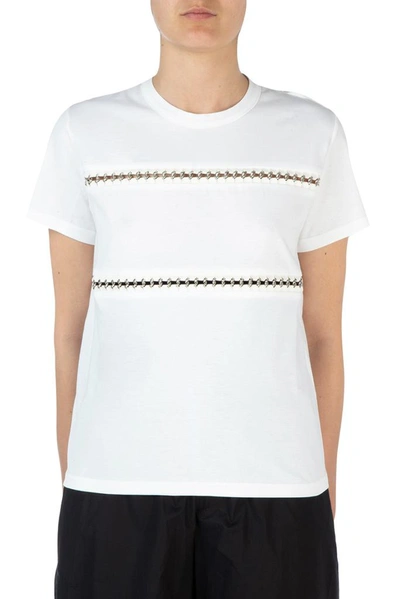 Shop Moncler Genius Moncler X Noir Kei Ninomiya Chain Detail T In White