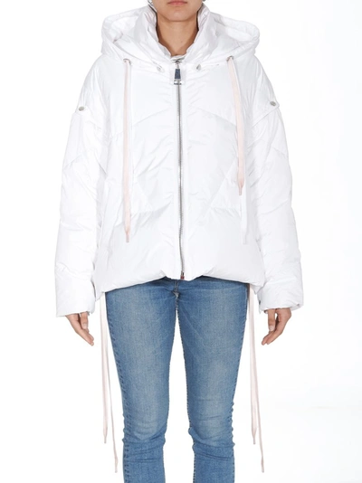 Shop Khrisjoy Padded Hooded Jacket In White