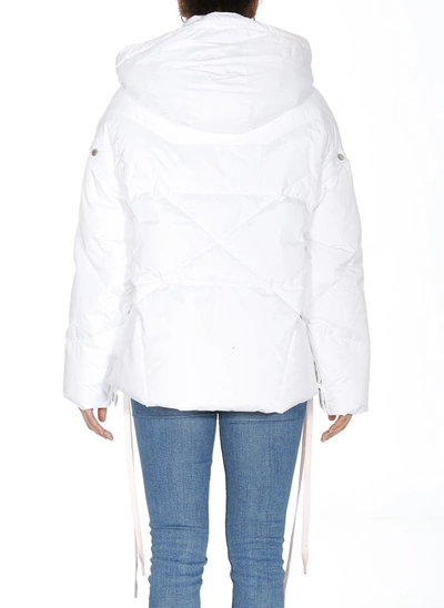 Shop Khrisjoy Padded Hooded Jacket In White