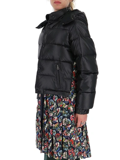 Shop Junya Watanabe Printed Trim Down Coat In Multi