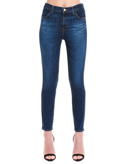 Shop J Brand Alana Cropped Skinny Jeans In Blue