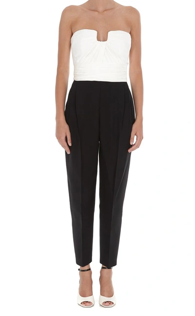 Shop Alexander Mcqueen Strapless Jumpsuit In Black