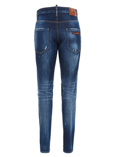Shop Dsquared2 Slim Fit Jeans In Blue