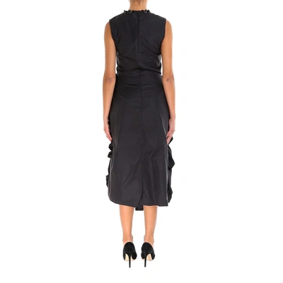 Shop Moncler Genius Moncler X Simone Rocha Ruffled Dress In Black