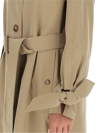 Shop Burberry Tropical Gabardine Car Coat In Beige