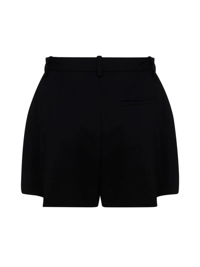 Shop Versace Tailored Shorts In Black