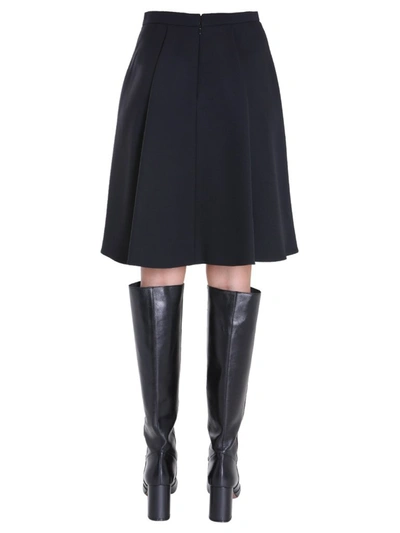 Shop Alexander Mcqueen Asymmetric Hem Skirt In Black