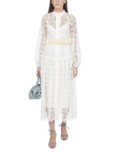 Shop Zimmermann Empire Lace Dress In White