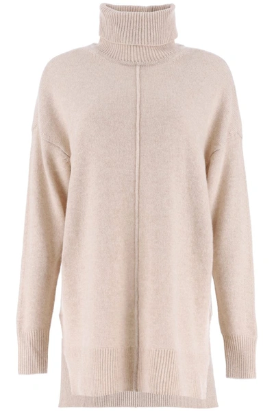 Shop Isabel Marant Turtleneck Knitted Pullover In Beige