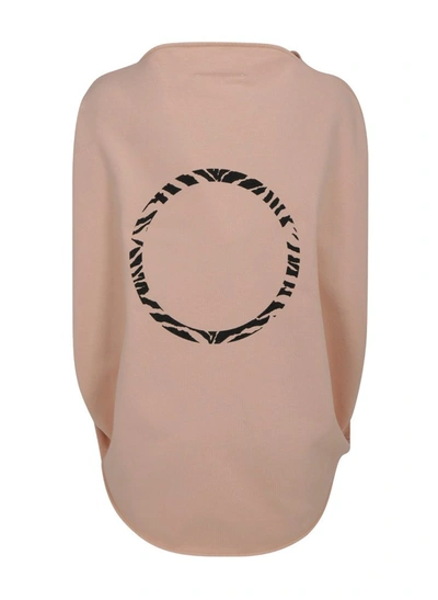 Shop Mm6 Maison Margiela Sleeveless Cape Sweatshirt In Pink