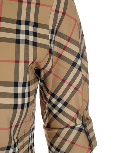 Shop Burberry Vintage Check Twill Shirt In Multi