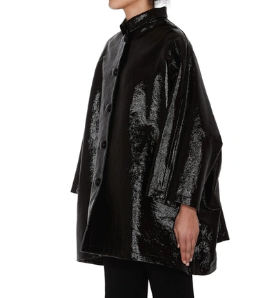 Shop Balenciaga Oversized Cocoon Coat In Black