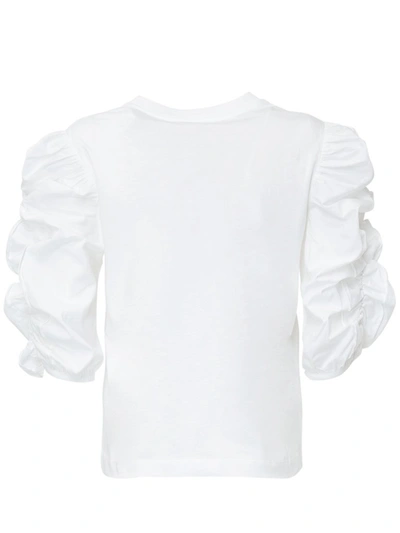 Shop See By Chloé Gathered Puff Sleeve Top In White