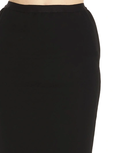 Shop Rick Owens Fitted Pencil Skirt In Black