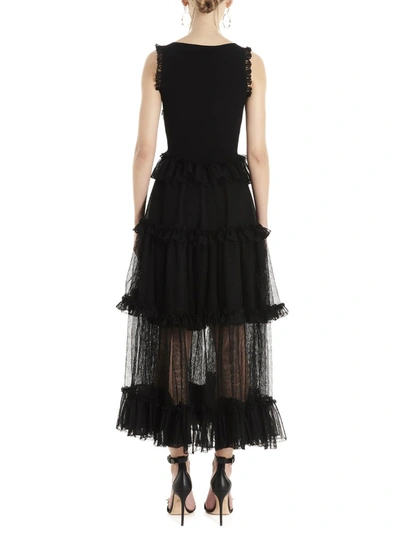 Shop Alexander Mcqueen Layered Sleeveless Dress In Black