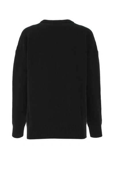 Shop Dolce & Gabbana Embroidered Crewneck Jumper In Black