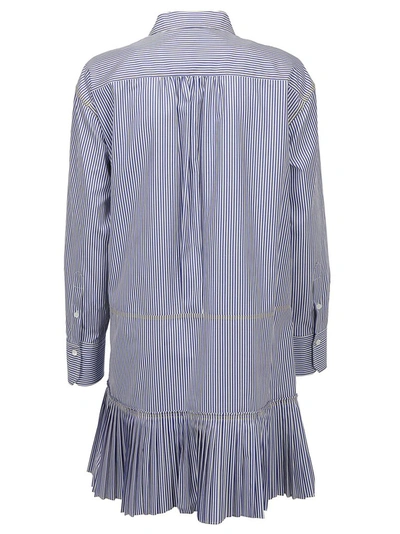 Shop Chloé Striped Shirt Dress In Multi