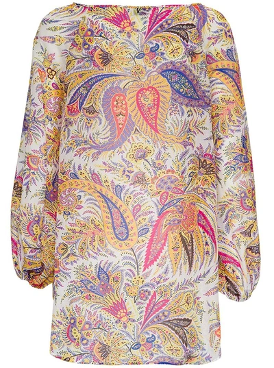 Shop Etro Floral Printed Long In Multi