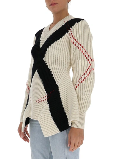 Shop Alexander Mcqueen Exploded Argyle Knit Jumper In Multi