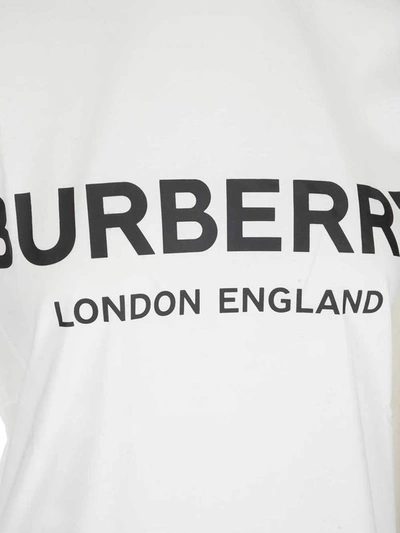 Shop Burberry Logo Print T In White