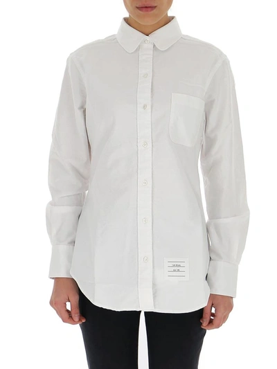 Shop Thom Browne Chest Pocket Shirt In White