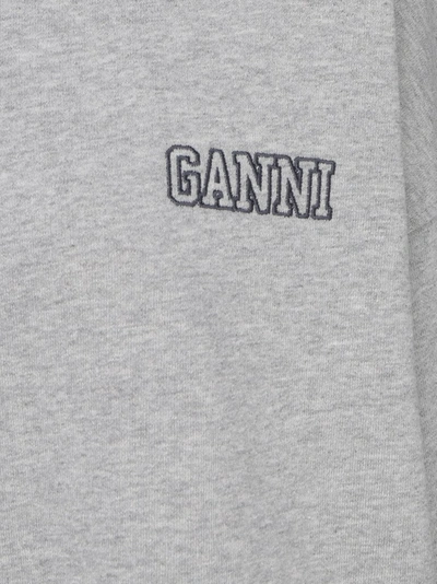 Shop Ganni Software Isoli Oversized Hoodie In Grey