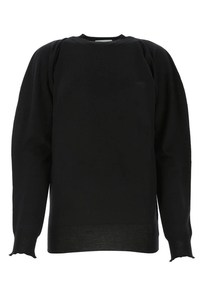 Shop Bottega Veneta Lightweight Knitted Jumper In Black