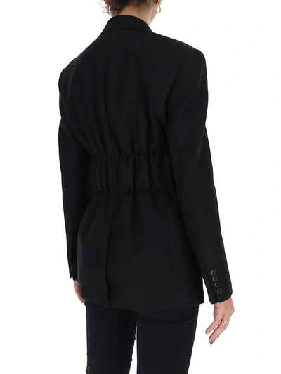 Shop Alexander Wang Cinched Waist Blazer In Black