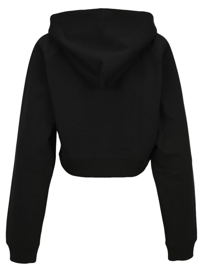 Shop Alyx 1017  9sm Cropped Logo Hoodie In Black