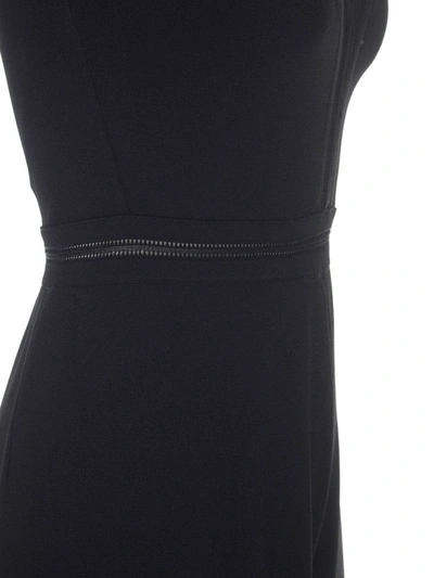 Shop Stella Mccartney Crossover Neckline Jumpsuit In Black