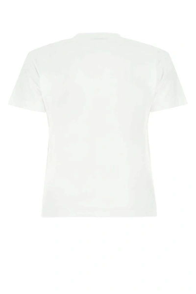 Shop Balenciaga Logo Embroidered Crewneck T In White