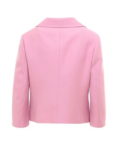 Shop Gucci Cropped Jacket In Pink