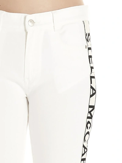Shop Stella Mccartney Logo Tape Jeans In White