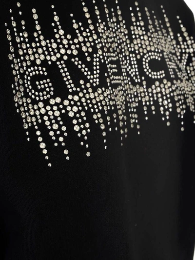 Shop Givenchy Embellished Logo Sweatshirt In Black